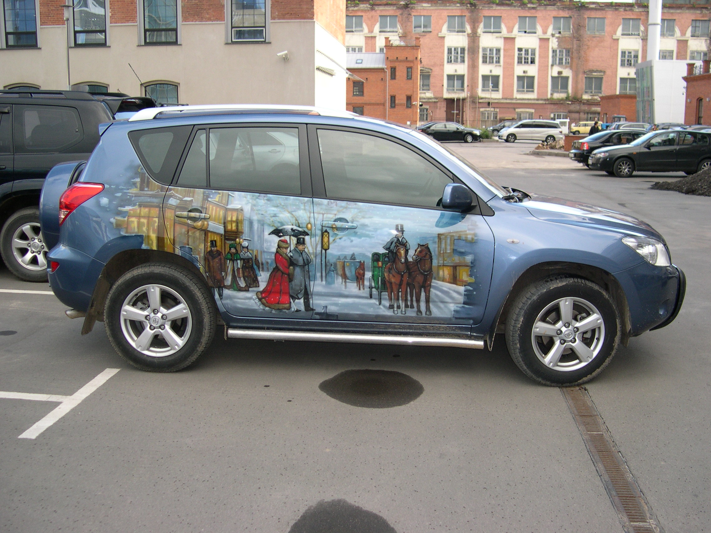 "Вышивка крестиком" на Rav-4