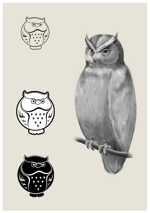 Стилизация птицы