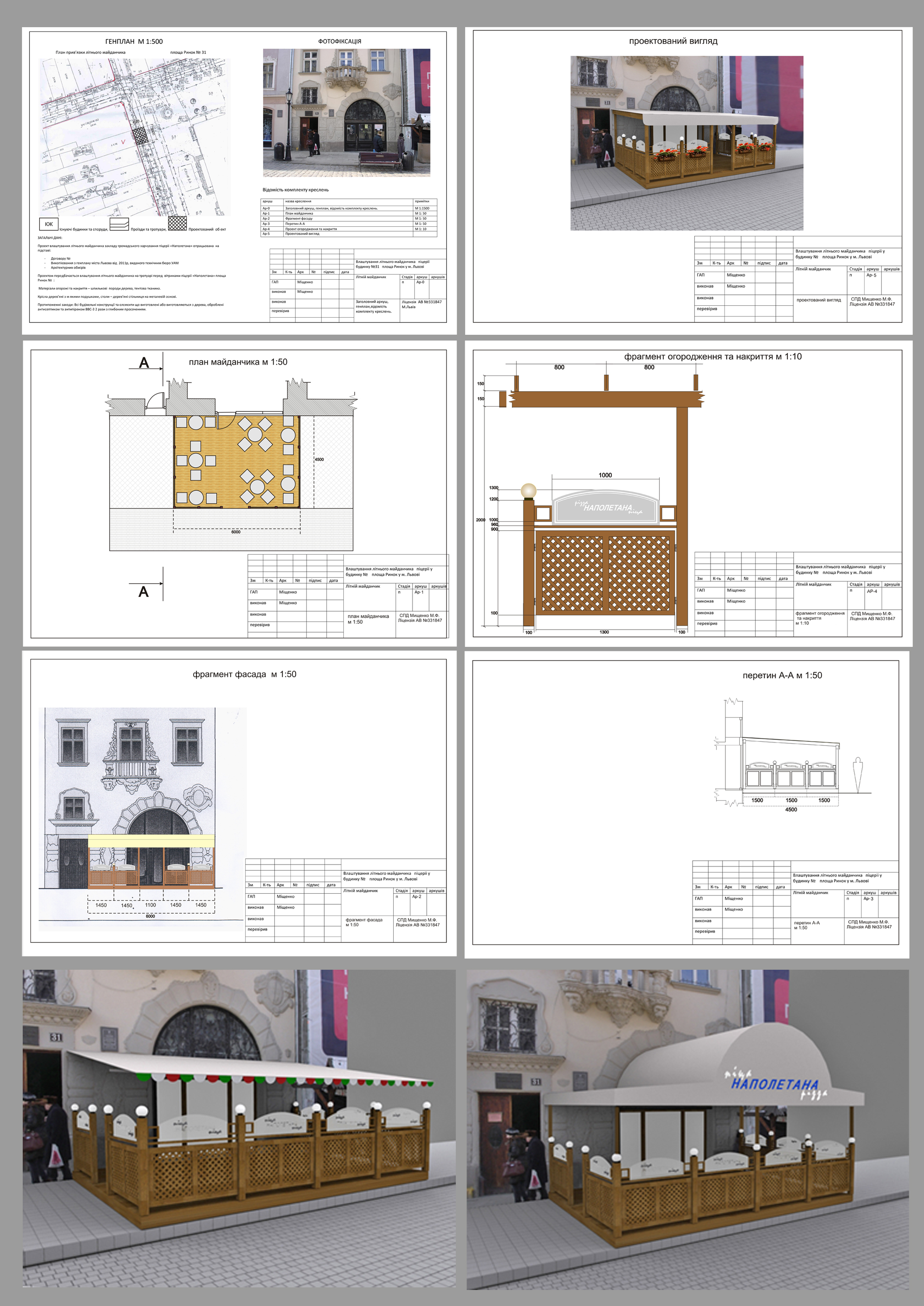 архитектурный проект устройства летней площадки