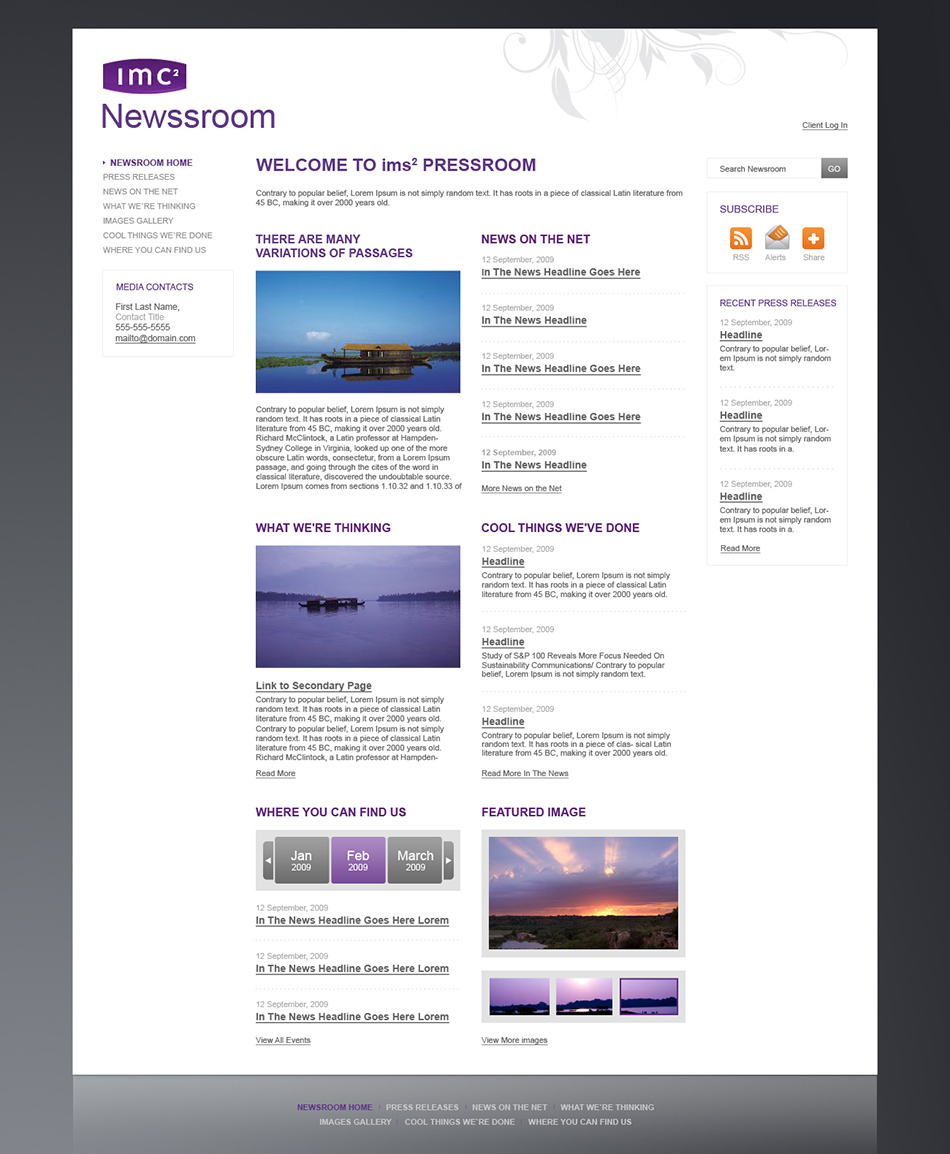 Новостное приложение к сайту IMC