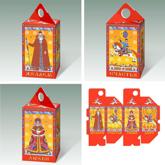 новогодняя подарочная упаковка