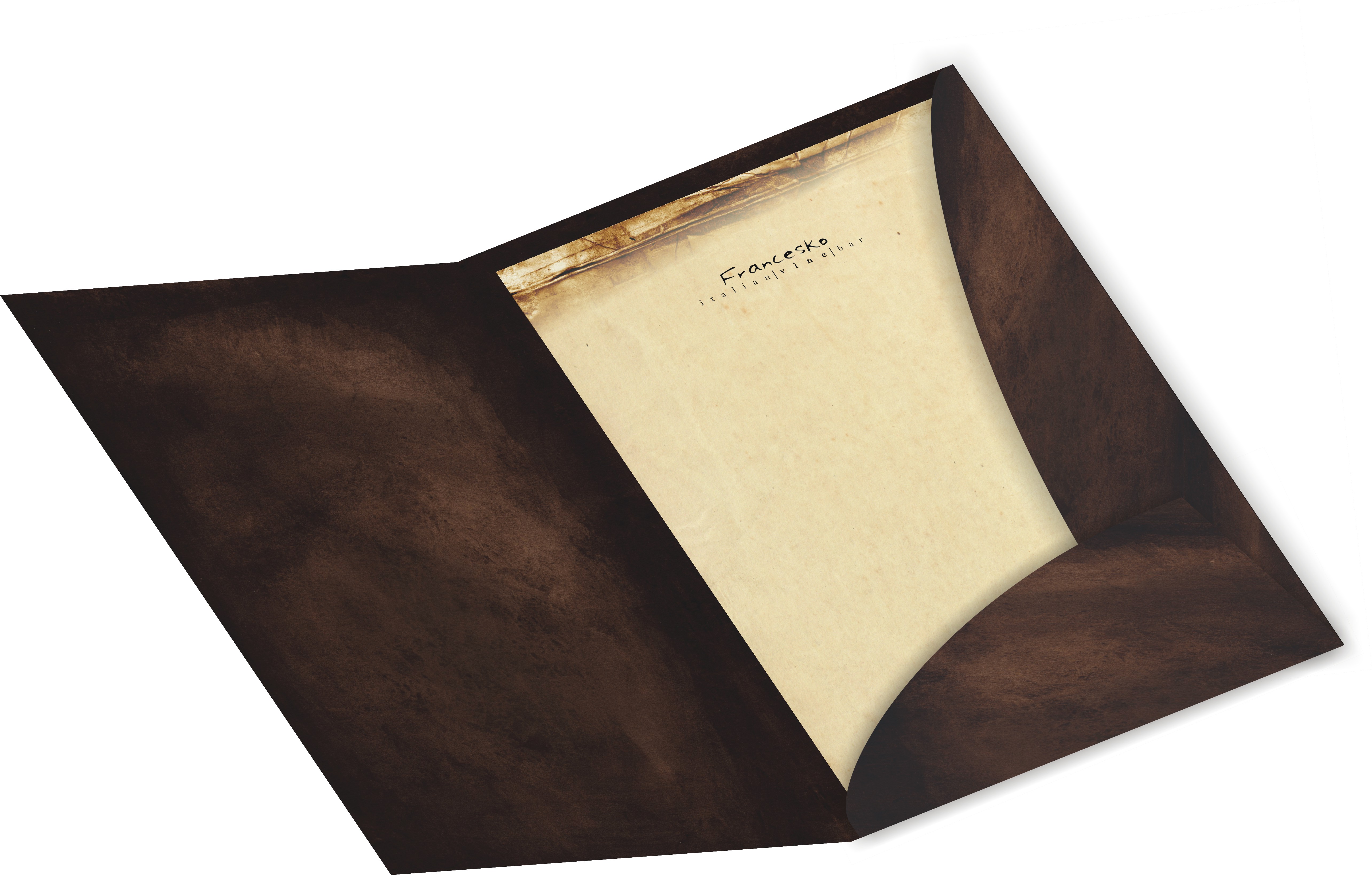 Фирменный стиль рестоорана "Francesco"     Меню