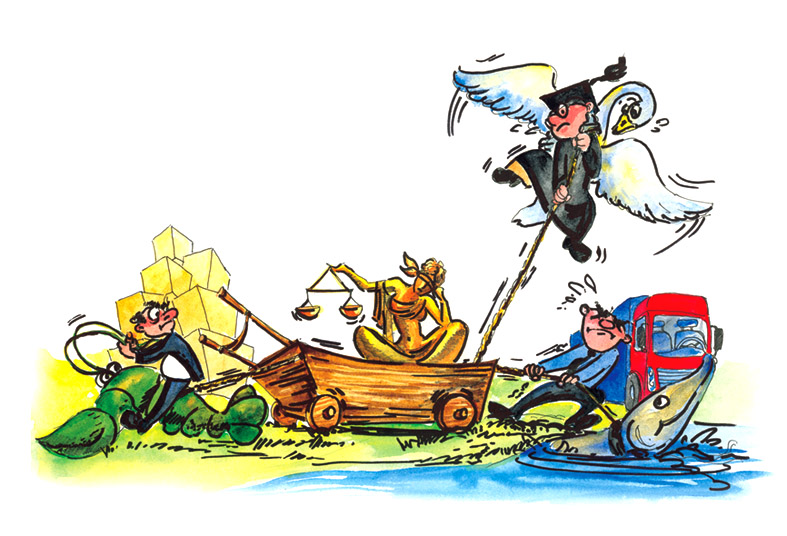 Иллюстрация для журнала "Дальнобой"