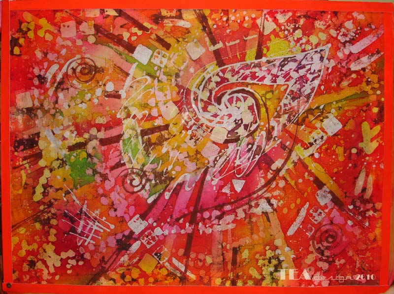 Батик "Праздничное настроение"