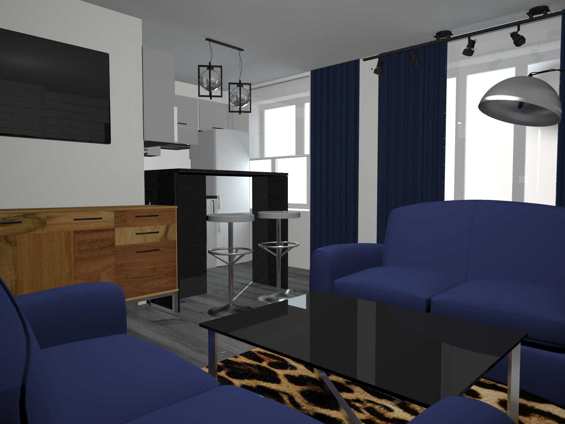 студия с стиле лофт