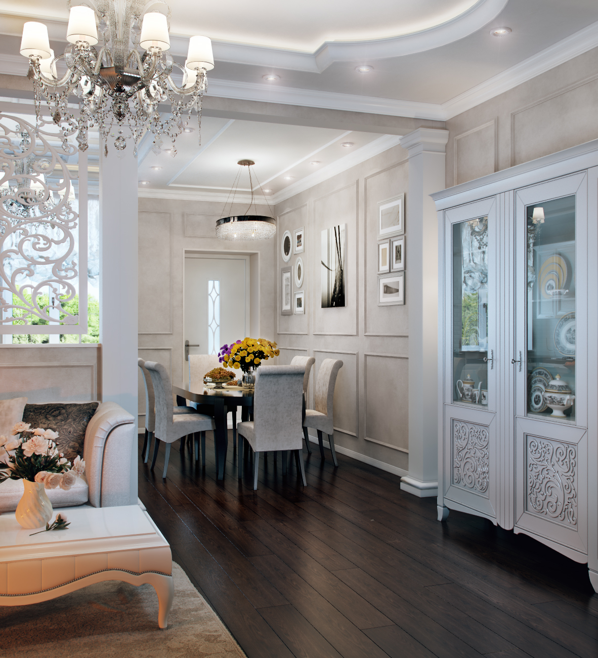 Таунхауз, гостиная-столовая