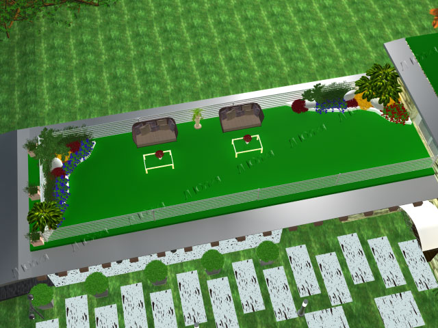 Визуализация (вид сверху).