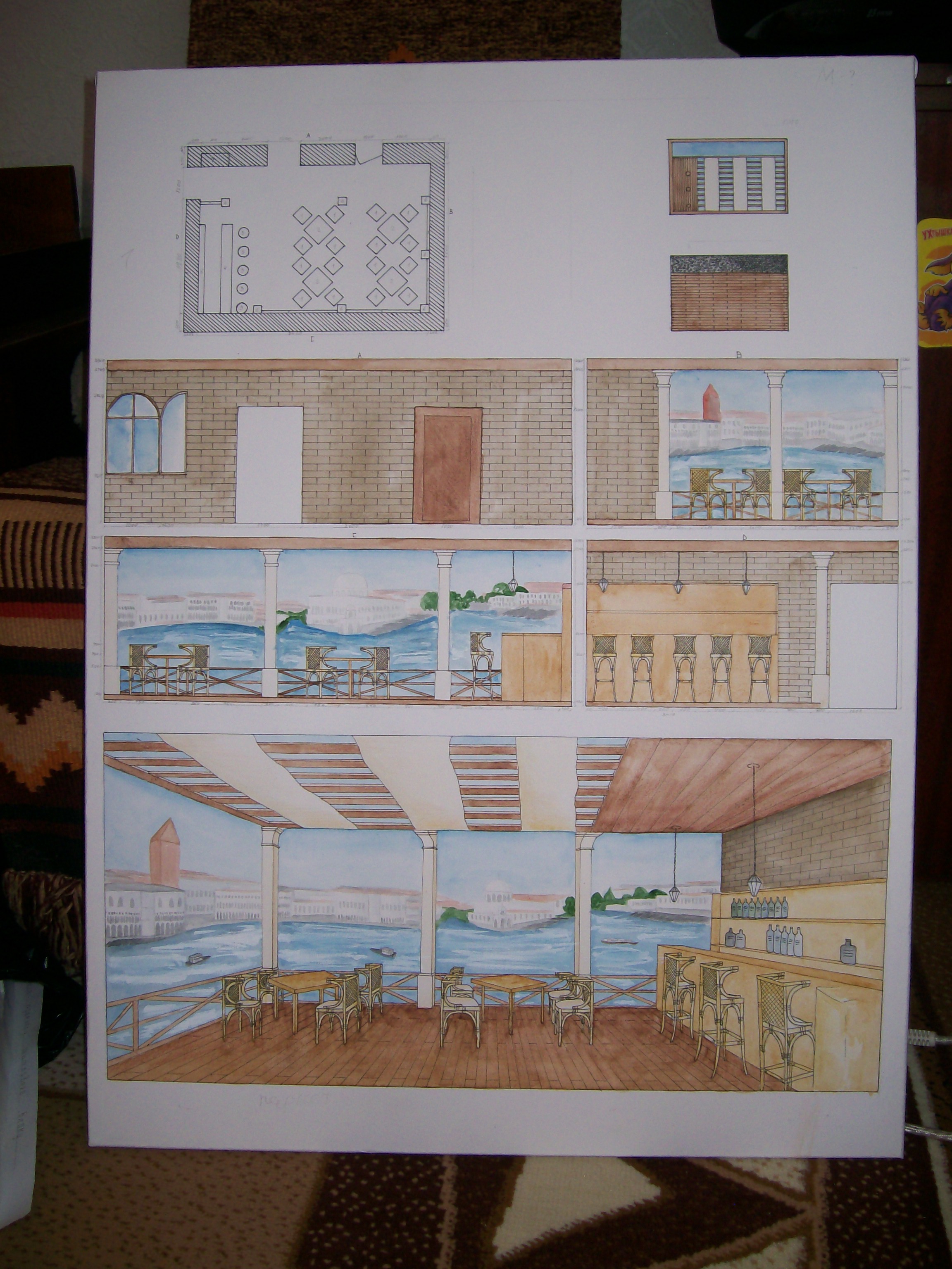 интерьер ресторана "Причал"