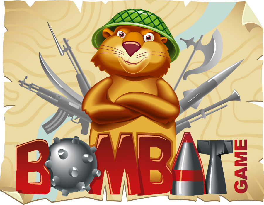 Логотип "Bombat game"