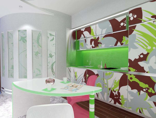 проект квартиры свободной планировки для молодой жизнерадостной