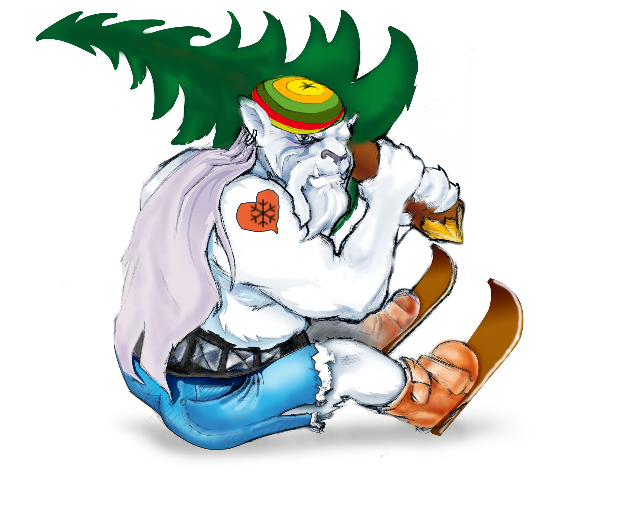 персонаж2 лдя "Снегомибилизация" - ямайская зима"