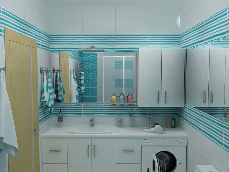 Дизайн 2-х комнатной квартиры под Киевом(ванная)