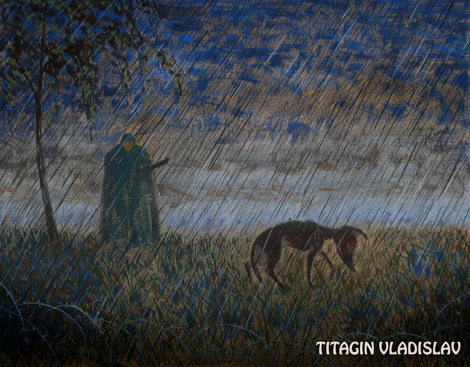 Эскиз к рассказу летчика-штурмовика "Нечисть"