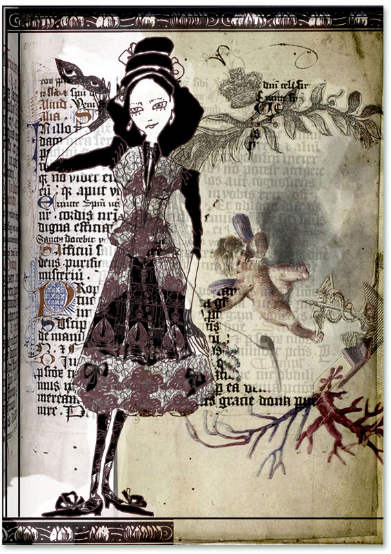 Эскиз к коллекции "Кукла для Бердслея"