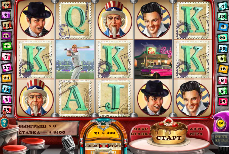 Графическое оформление интерфейса для Слотландии "Америка 60&quot