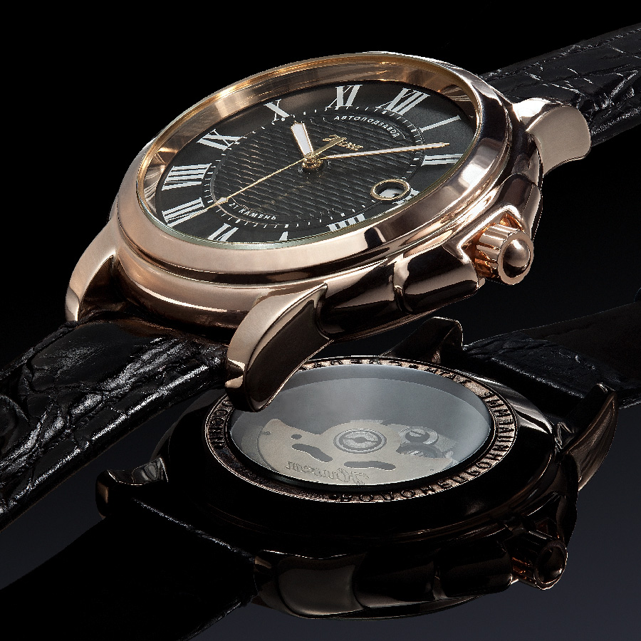 Рекламная фотосъемка часов. Ювелирные часы Ника