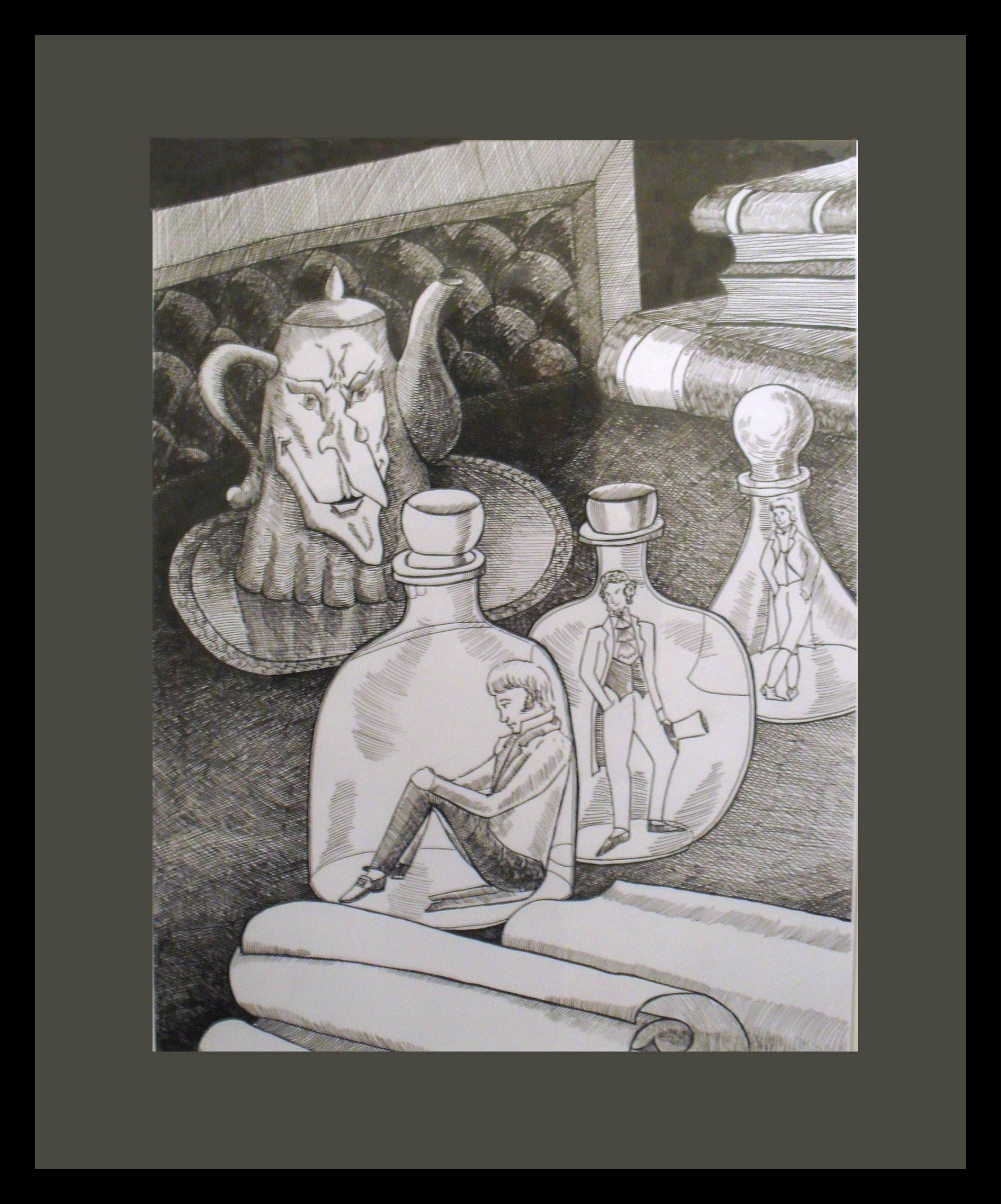 Иллюстрация к сказке Гофмана "Золотой горшок"