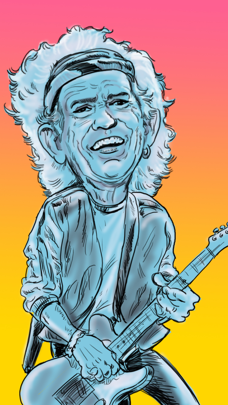 шарж на кейта ричардса