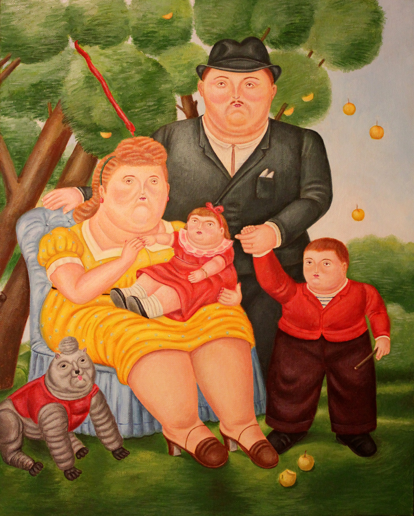 Копия картины художника Ботеро