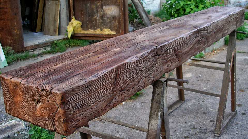 Бревно искусственное старение