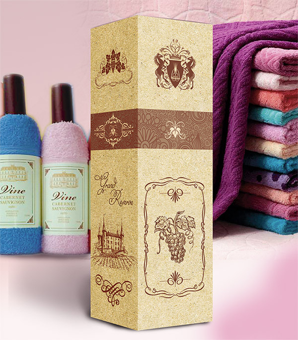 Упаковка в стиле винной для "Махровые сладости"