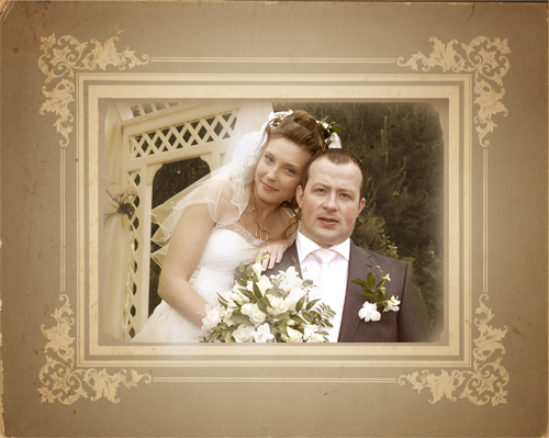 свадебное фото для альбома