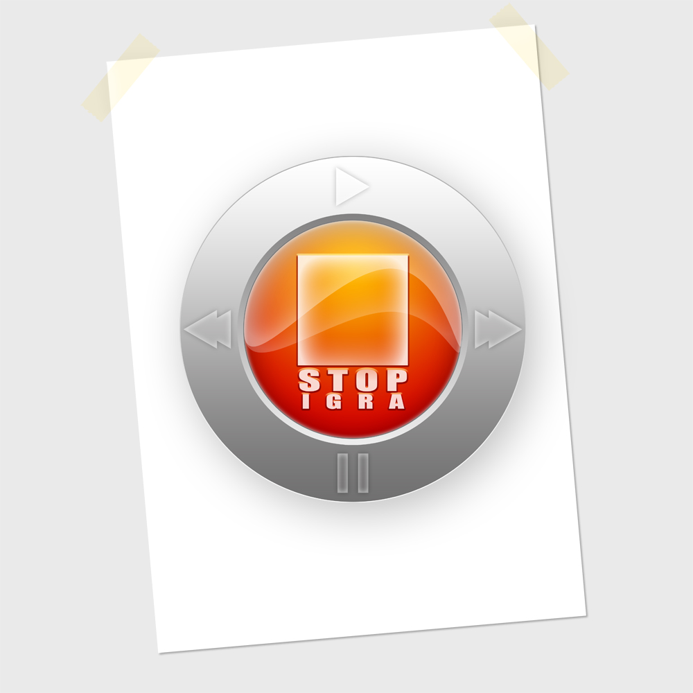 Логотип StopIgra. Вариант №10