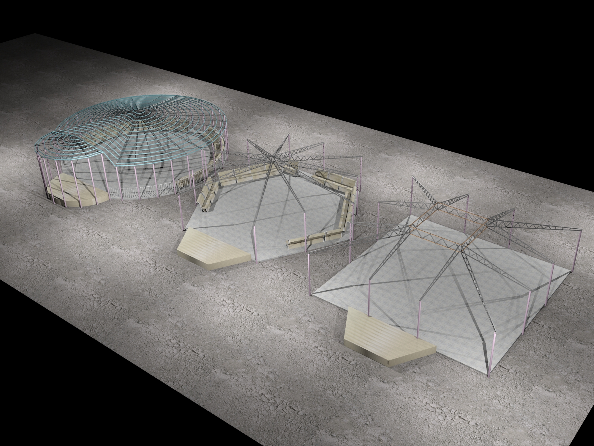 Варианты крытых танц площадок