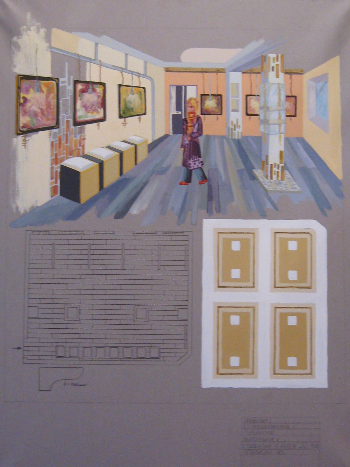 оформление выставочного зала