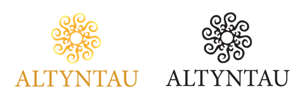 Вариант логотипа для фирмы "ALTYNTAU"