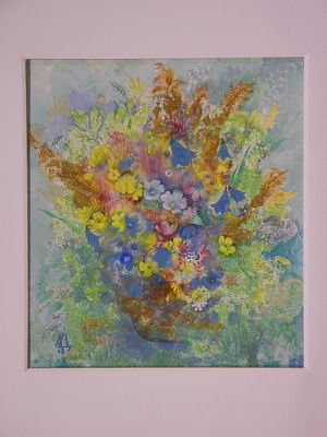 Полевые цветы. Бум.,гуашь