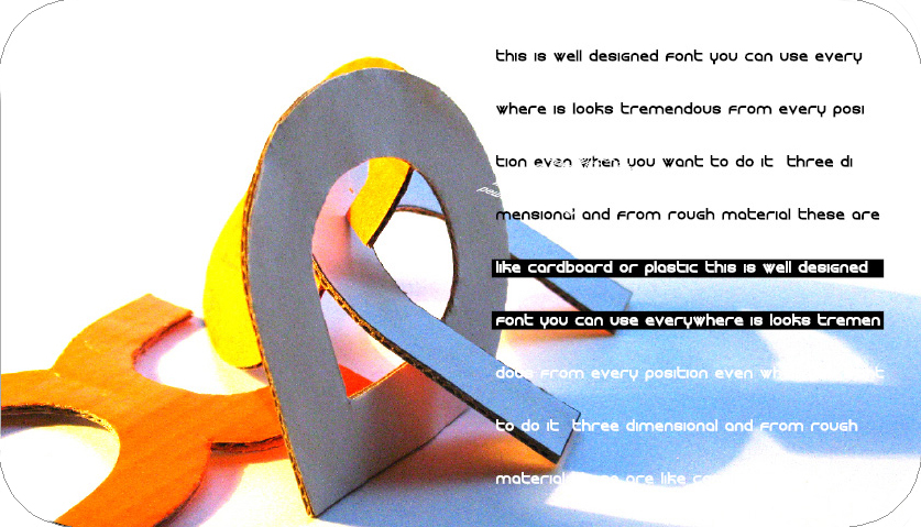 каталог-презентация шрифта "Roundabout"