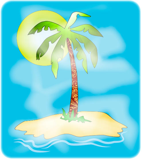 Пальма в тумане