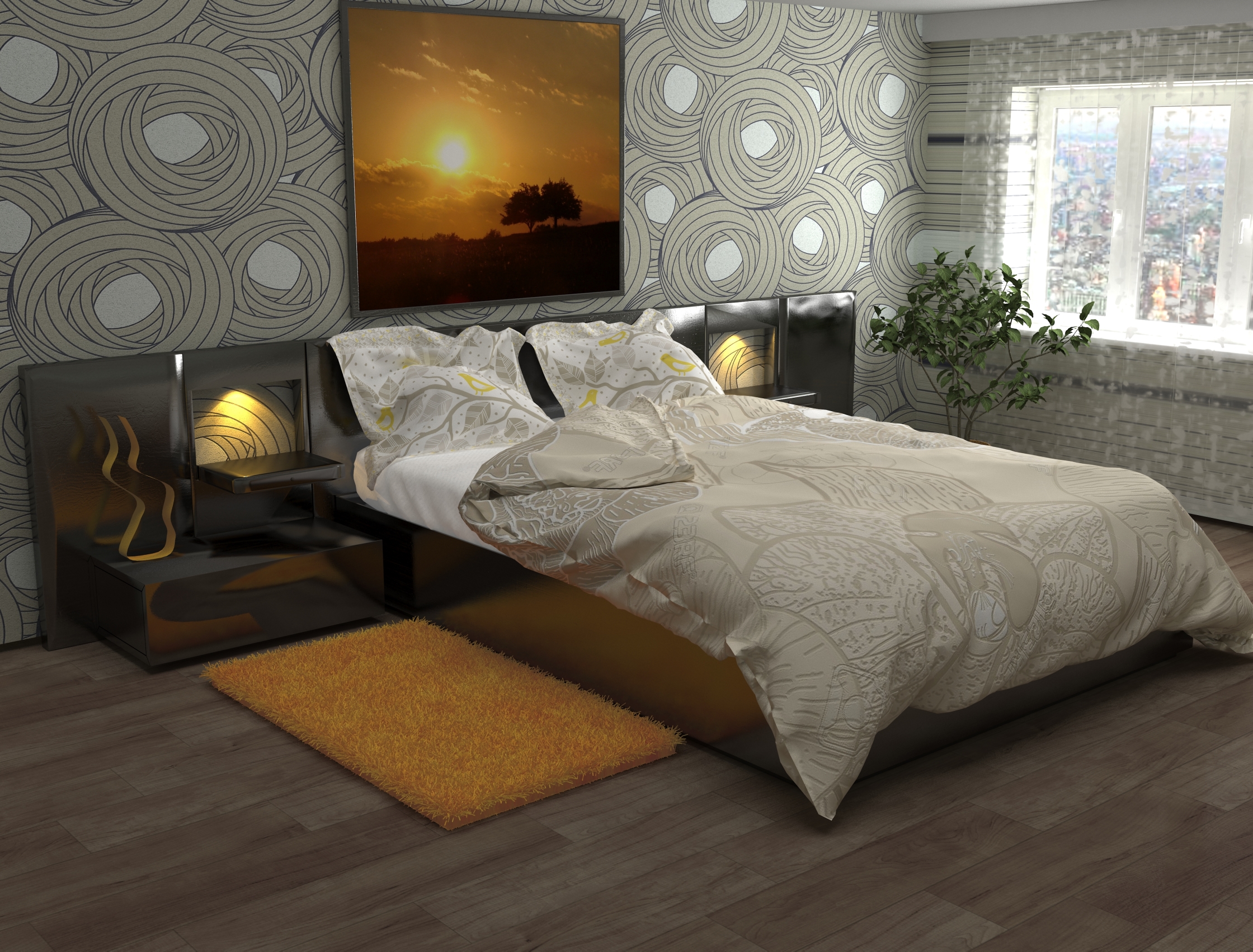 Спальня в современном стиле