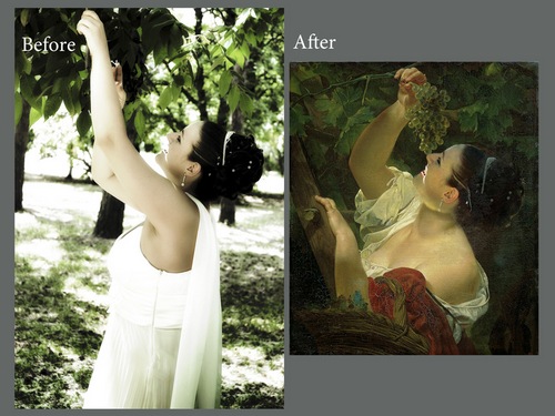 Вставляем фото в картину