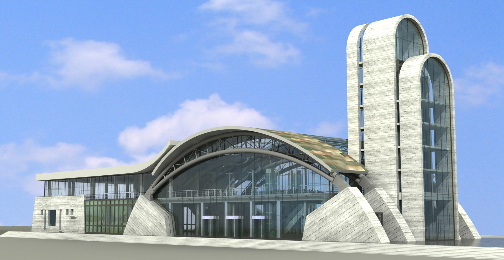 эскиз проекта вокзал Тбилиси Дидубе