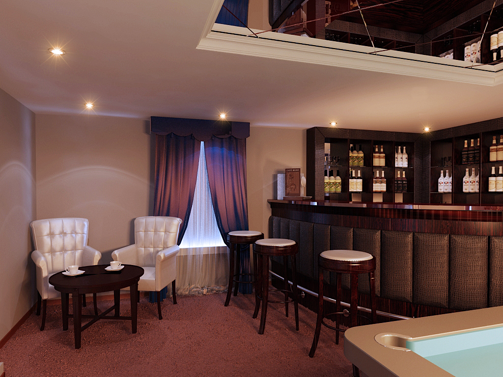 Бар в бильярдной