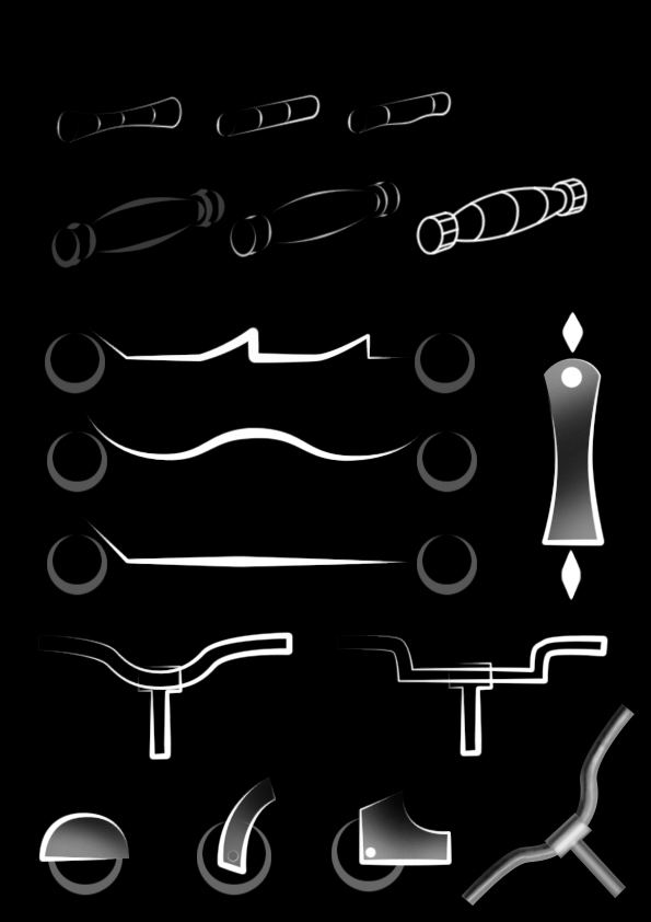 Скетчи самоката - поиск формы