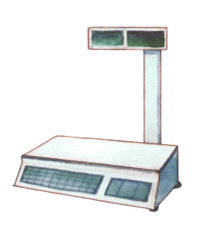 акварель "весы"