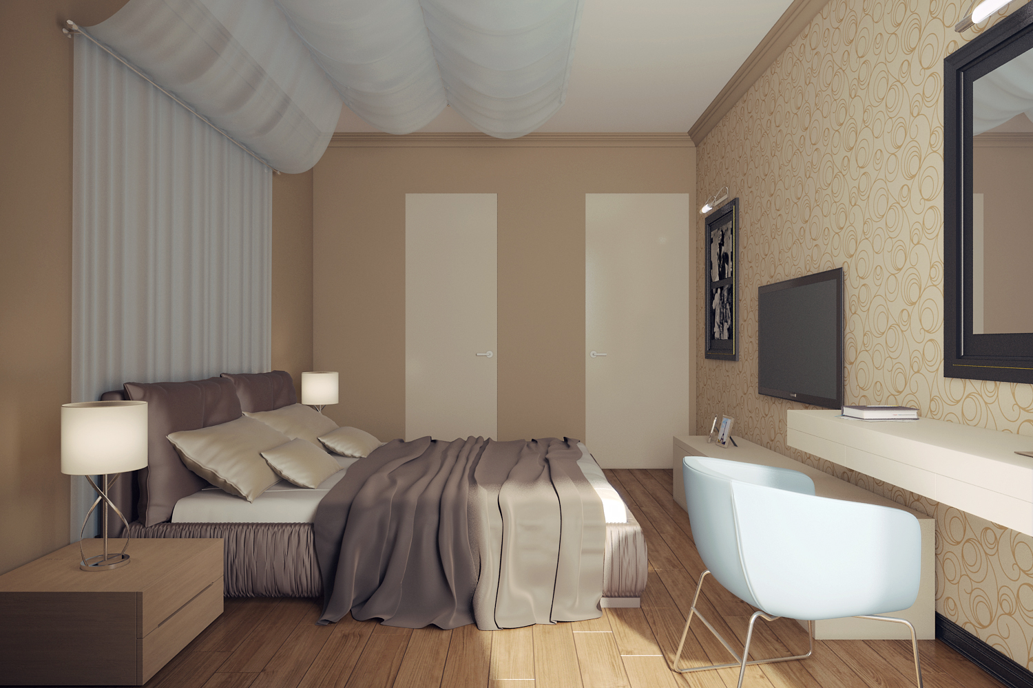 спальня  современный стиль