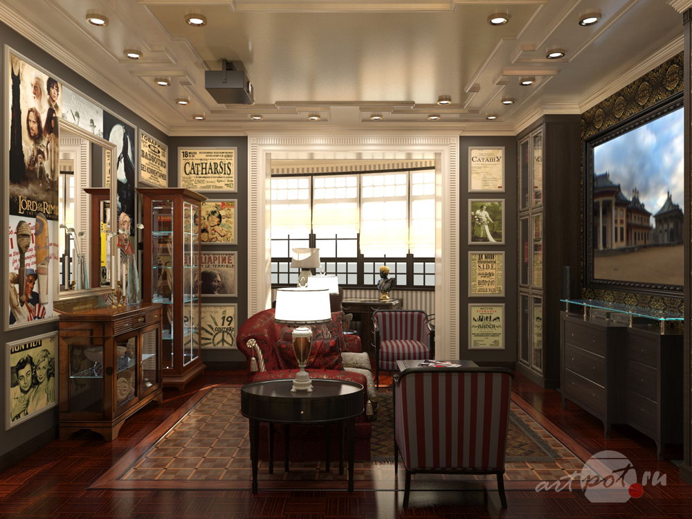 Дизайн и визуализация интерьера квартиры. Два варианта