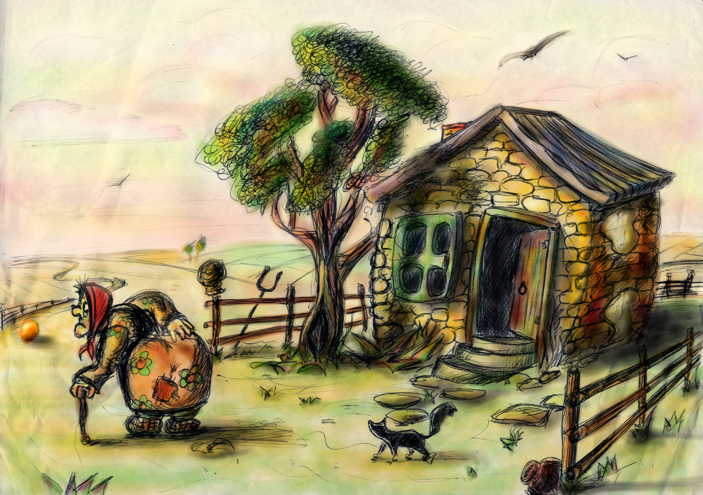 иллюстрация к сказке про колобка