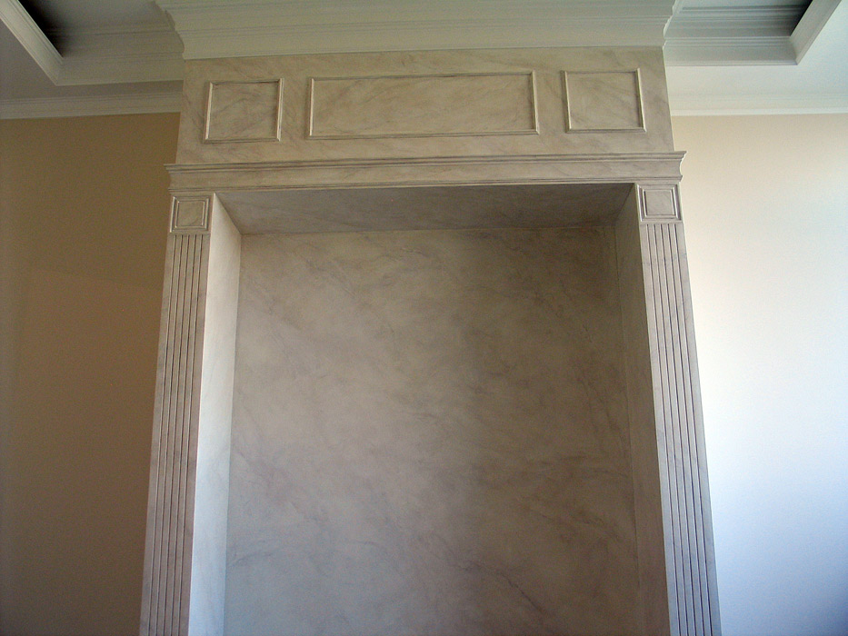 Роспись - обманка "мрамор"