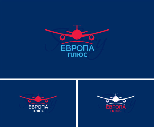 Вариант логотипа для визового агенства "Европа Плюс"