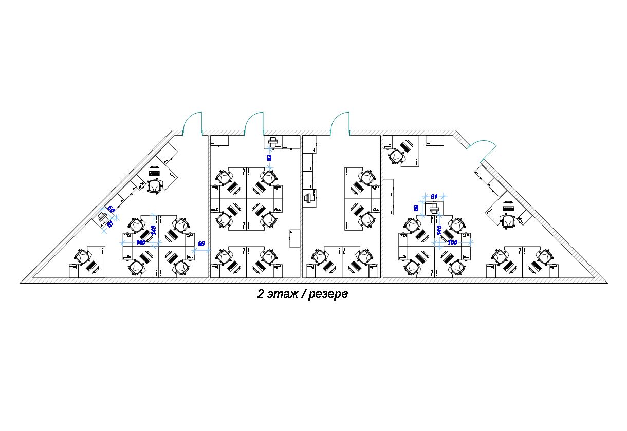 План офиса, расстановка мебели