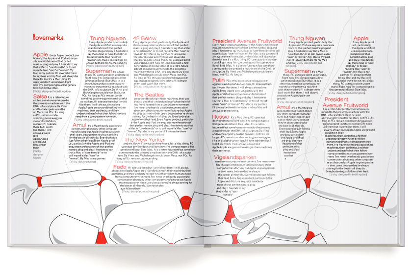 Saatchi&amp;Saatchi. Lovemarks book.
