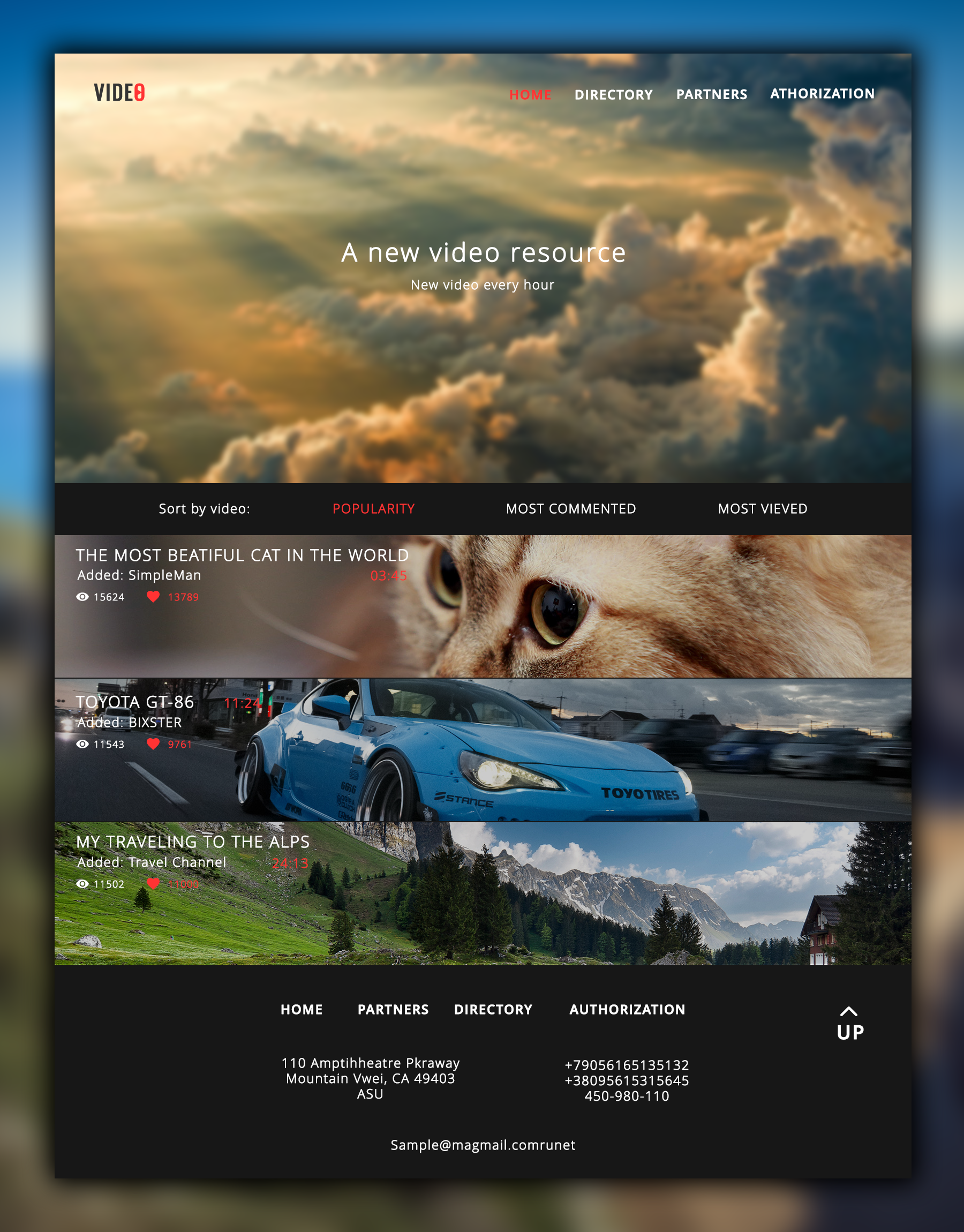 Видео-хостинг.