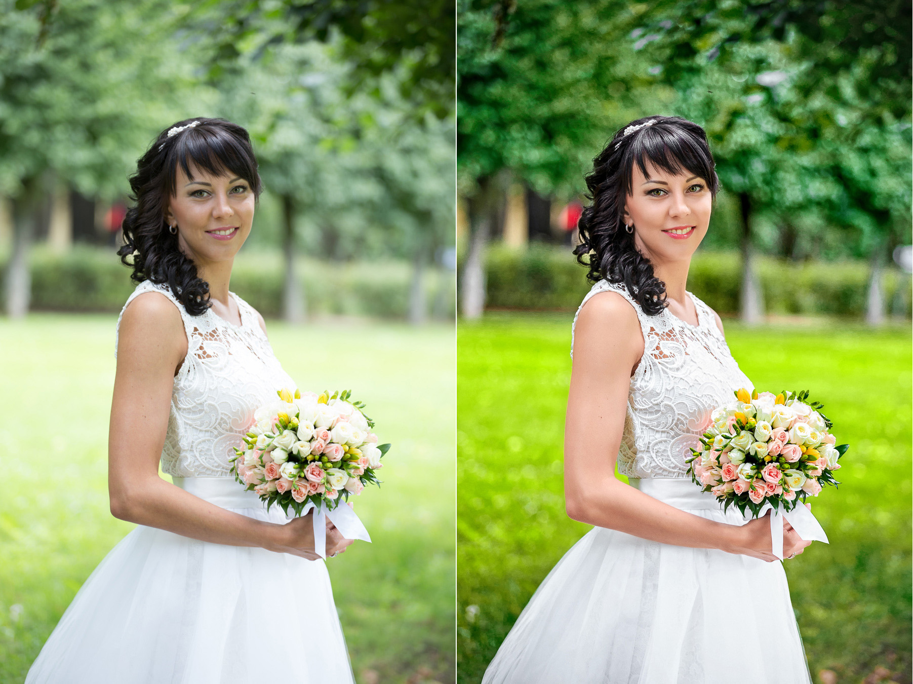 Ретушь/обработка свадебных фотографий