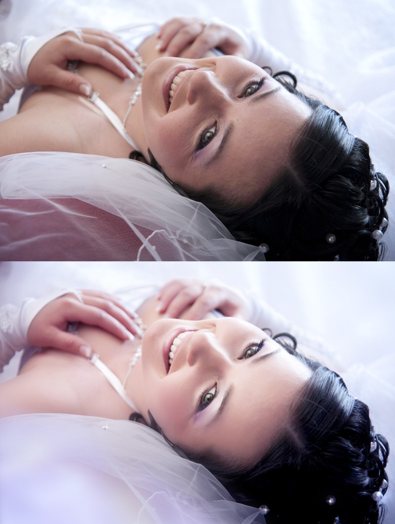 ретушь свадебных фото