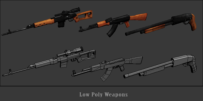 Weapons (low poly)